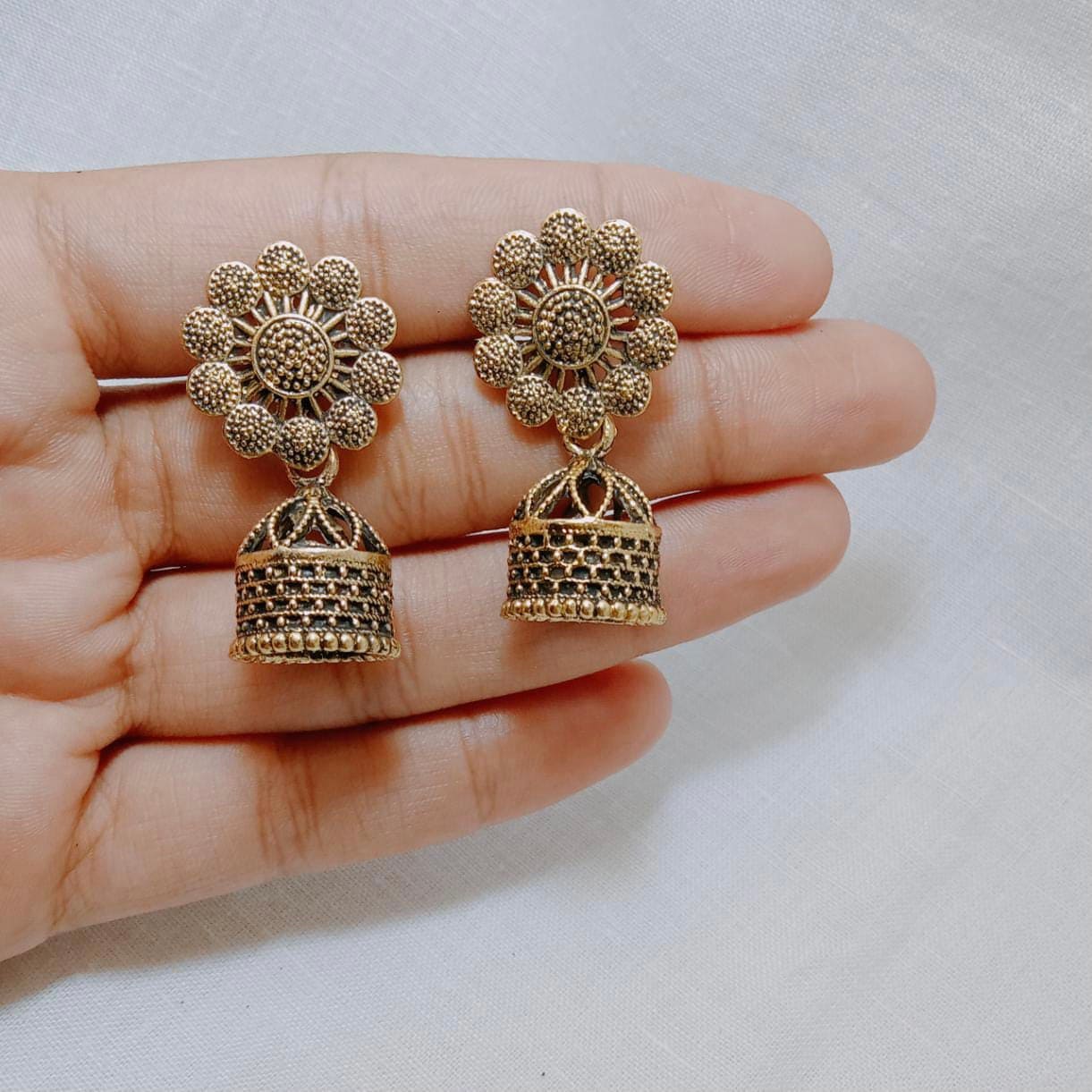 Vintage Bells Dangle Earring, Royal Indian Jhumka, Indian Gypsy Tribal Dangle Earring, Ethnic Metal Drop Earrings Vintage Bells Dangle Earring, Royal Indian Jhumka, Indian Gypsy Tribal Dangle Earring, Ethnic Metal Drop Earrings